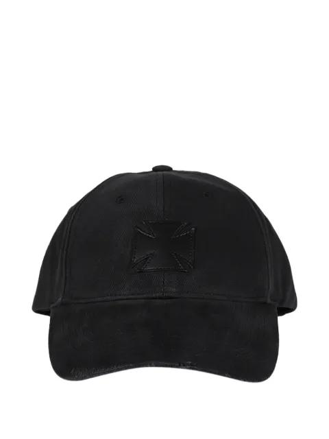 leather cross cap by VETEMENTS