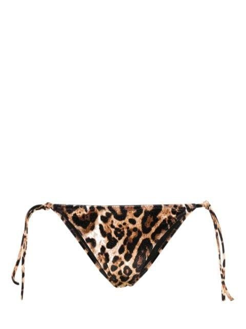 leopard-print velour bikini bottoms by VETEMENTS