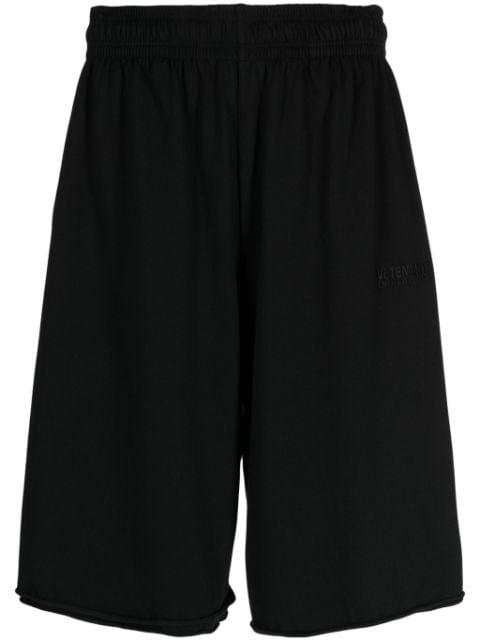 logo-embroidered jersey shorts by VETEMENTS