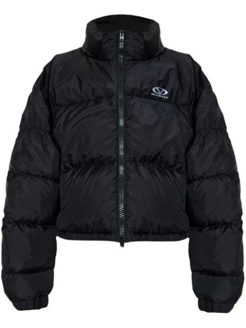 logo-embroidered puffer jacket by VETEMENTS