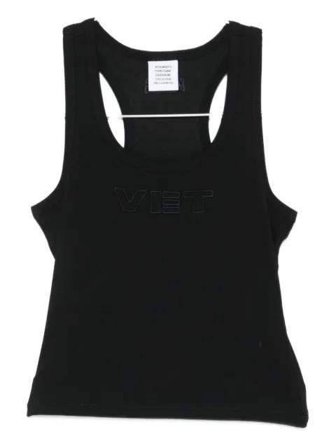 logo-embroidered tank top by VETEMENTS