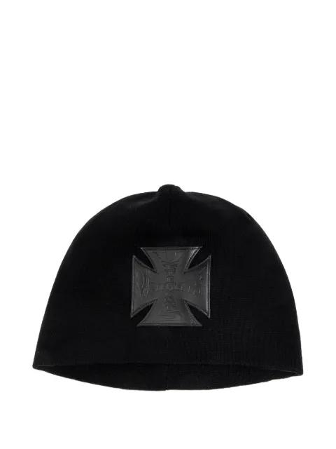 logo-patch beanie hat by VETEMENTS