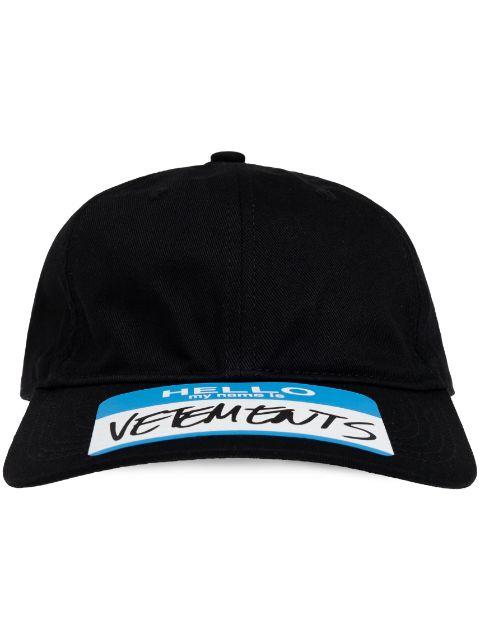 logo-patch cap by VETEMENTS