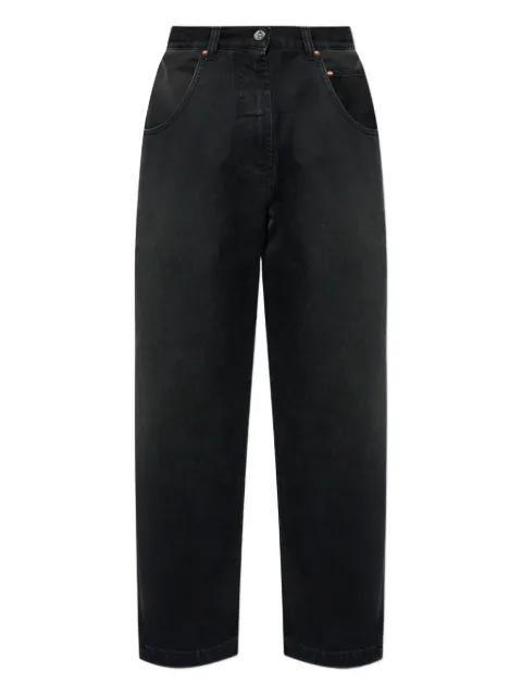 logo-patch cargo jeans by VETEMENTS
