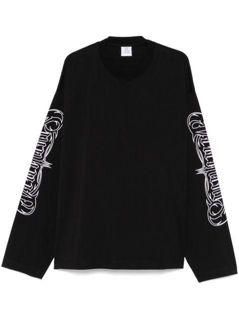 logo-print T-shirt by VETEMENTS