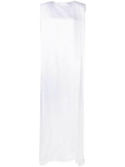 logo-print floor-length dress by VETEMENTS