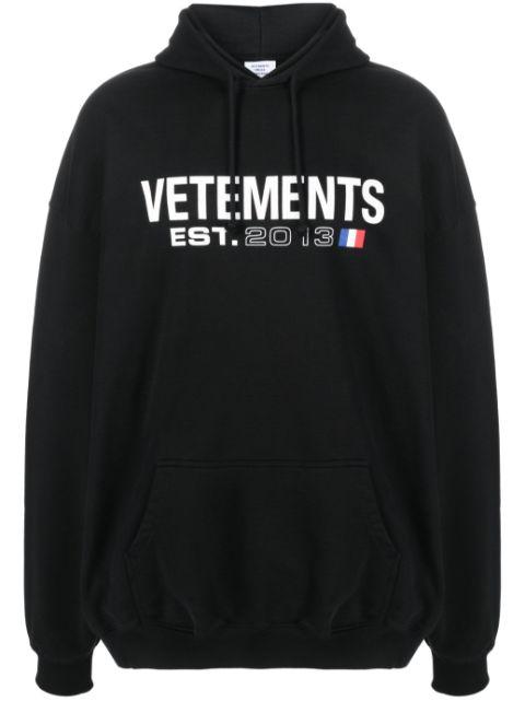 logo-print hoodie by VETEMENTS
