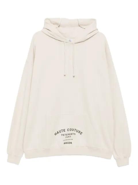 logo-print hoodie by VETEMENTS