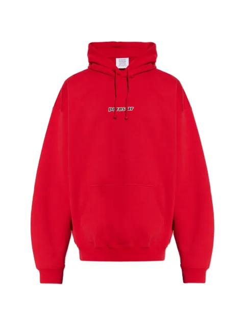long-sleeve drawstrings hoodie by VETEMENTS