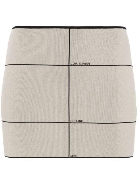 motif-print mini skirt by VETEMENTS