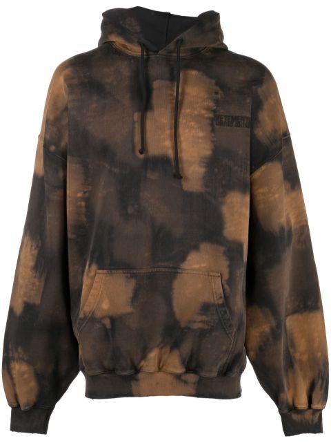 overbleached cotton hoodie by VETEMENTS