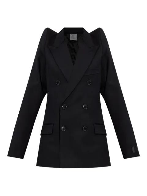 padded-shoulder double-breasted jacket by VETEMENTS