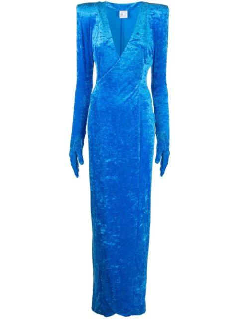 padded-shoulder gown by VETEMENTS