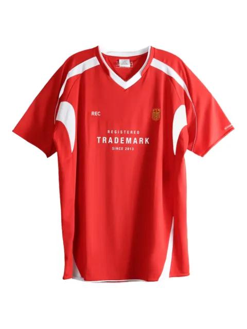 panelled V-neck T-shirt by VETEMENTS