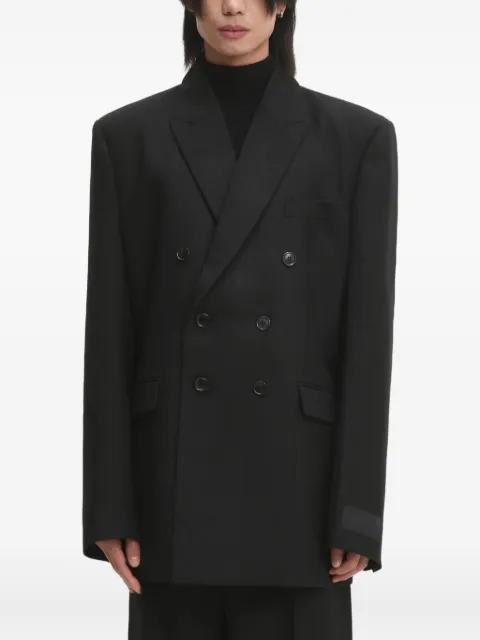 pinstriped double-breasted blazer by VETEMENTS