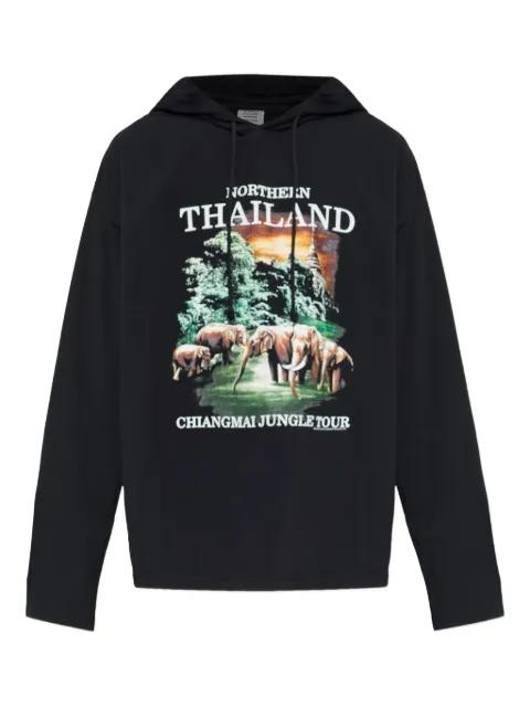 printed hoodied hoodie by VETEMENTS