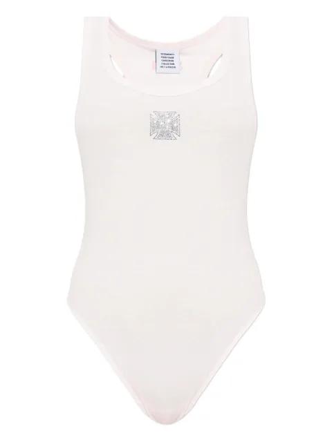 rhinestone tank top by VETEMENTS