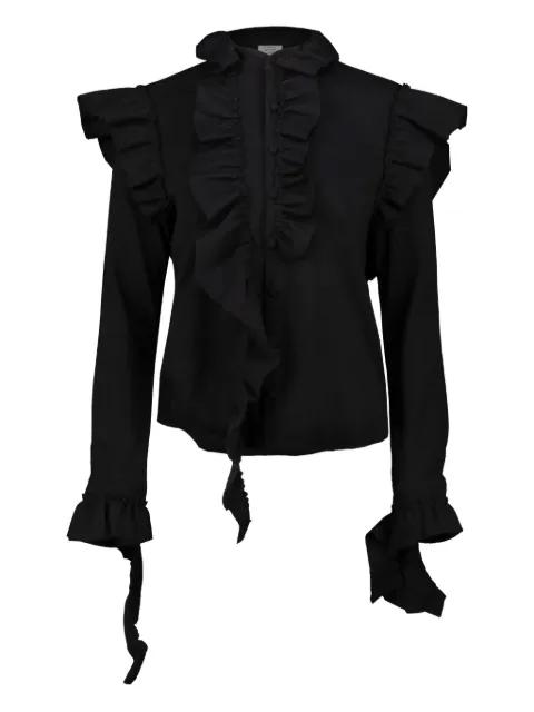 ruffled deconstructed blouse by VETEMENTS