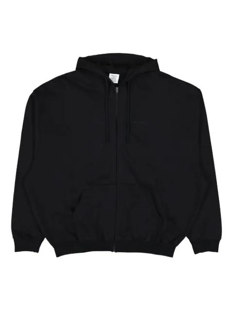 zip-up logo hoodie by VETEMENTS