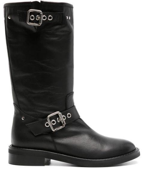 Malibu mid-calf leather boots by VIA ROMA 15