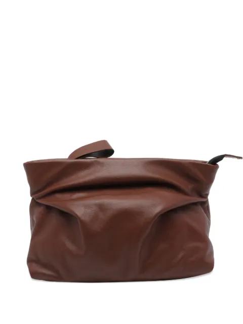 Travel zip leather shoulder bag by VIC MATIE