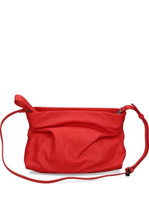 ruched leather shoulder bag by VIC MATIE