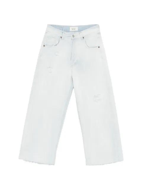 distressed denim trousers by VICOLO