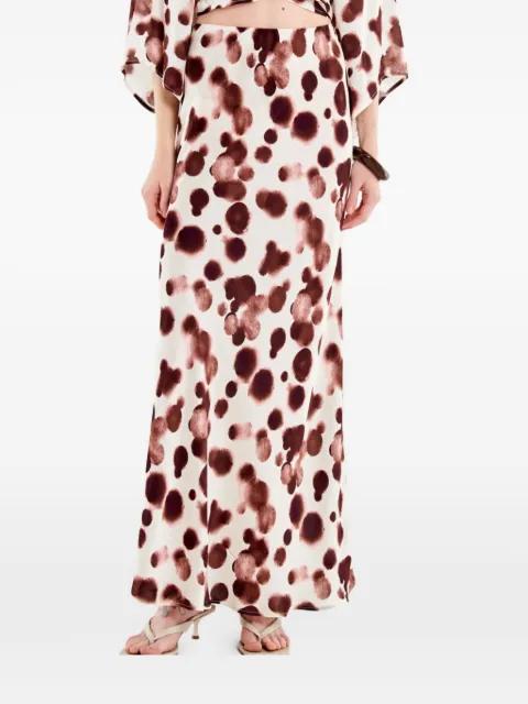 polka-dot-print skirt by VICOLO