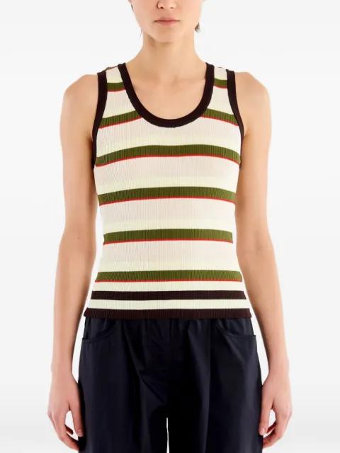 striped ribbed-knit top by VICOLO