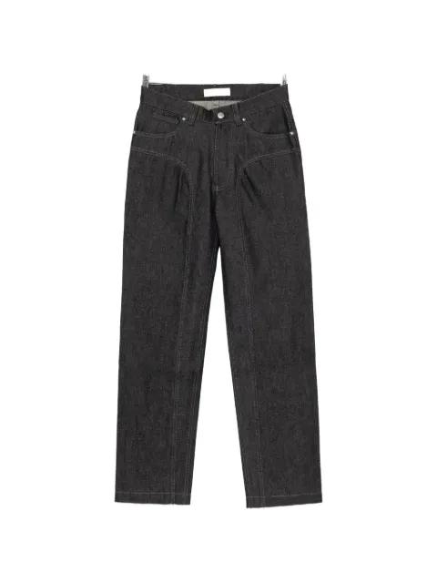 seam-detail straight-leg jeans by VICTOR CLAVELLY