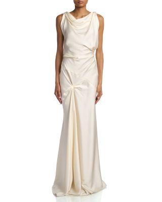 Asymmetric Drape Gown by VICTORIA BECKHAM
