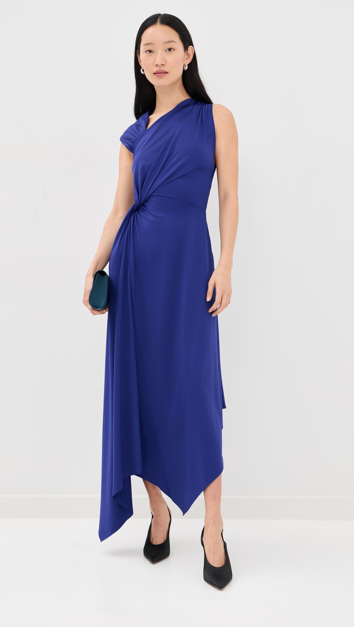 Asymmetric Midi Dress by VICTORIA BECKHAM