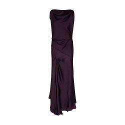 Asymmetric draped midi dress by VICTORIA BECKHAM