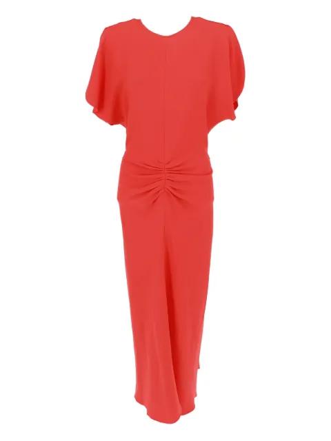Bela gathered-waist midi dress by VICTORIA BECKHAM