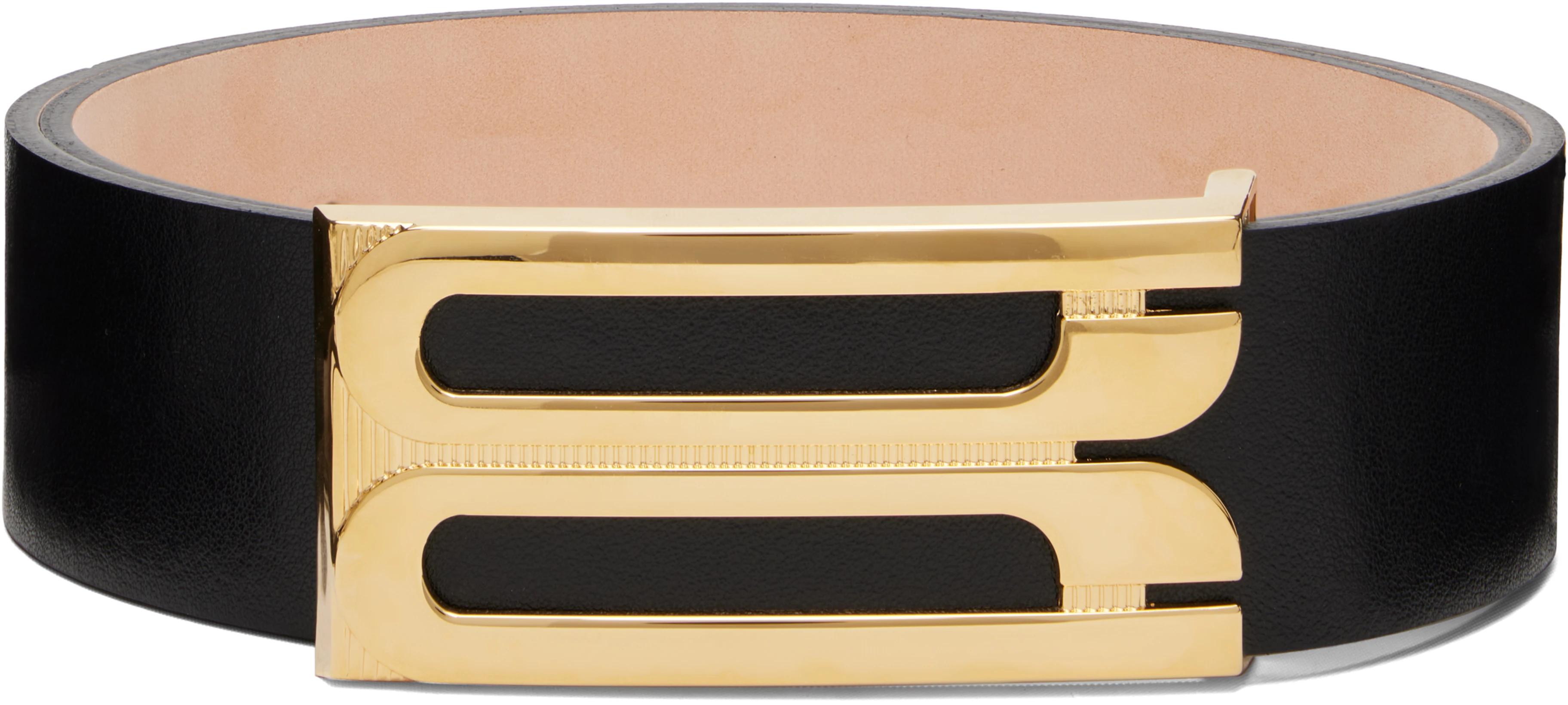Black Jumbo Dorian Belt by VICTORIA BECKHAM