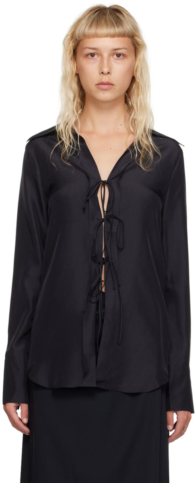 Black Tied Blouse by VICTORIA BECKHAM