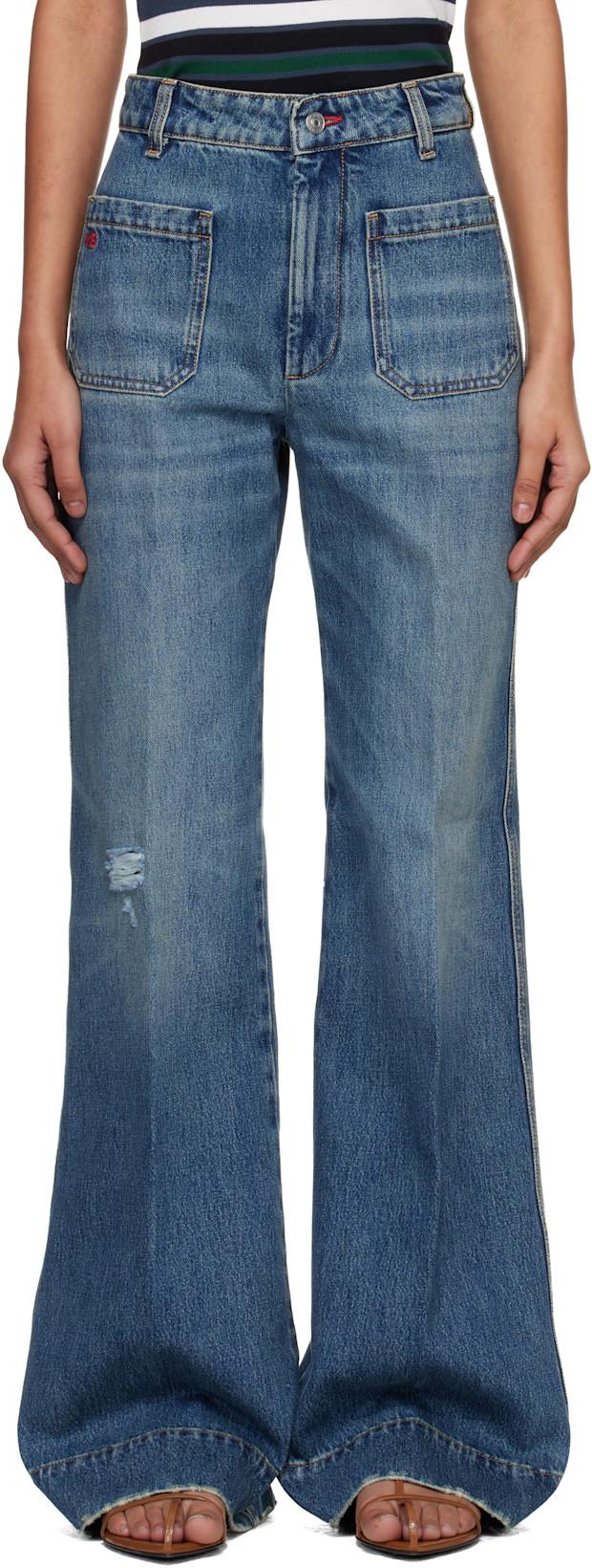 Blue Alina Jeans by VICTORIA BECKHAM