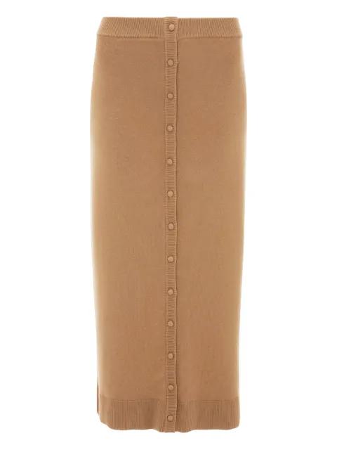 Button Detail midi skirt by VICTORIA BECKHAM