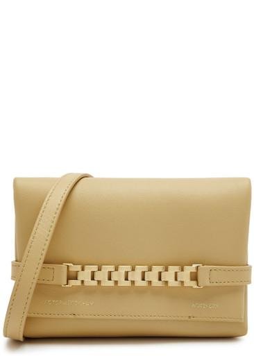 Chain mini leather pouch by VICTORIA BECKHAM
