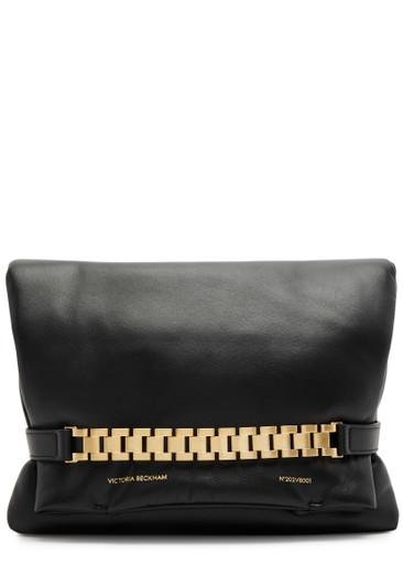 Chain padded leather pouch by VICTORIA BECKHAM