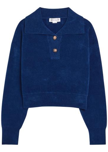 Chenille knit polo jumper by VICTORIA BECKHAM
