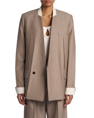 Collarless Jacket by VICTORIA BECKHAM