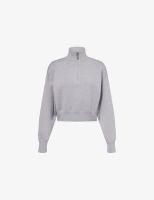 Cropped High-Neck Stretch-Wool Blend Jumper by VICTORIA BECKHAM