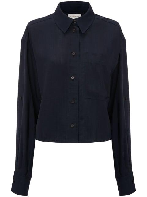 Cropped Long Sleeve shirt by VICTORIA BECKHAM