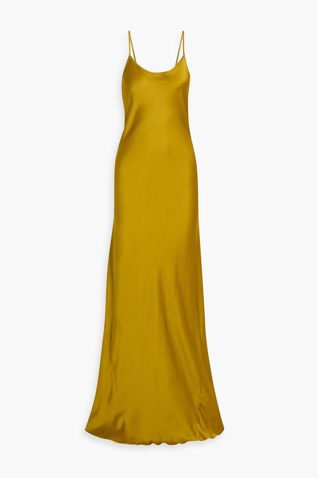 Cutout satin-crepe gown by VICTORIA BECKHAM