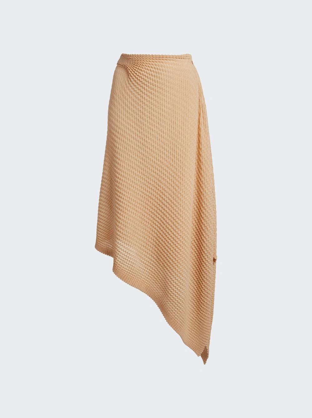 Draped Midi Skirt Sandstone  | The Webster by VICTORIA BECKHAM