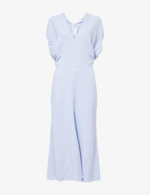 Edith Satin Midi Dress by VICTORIA BECKHAM