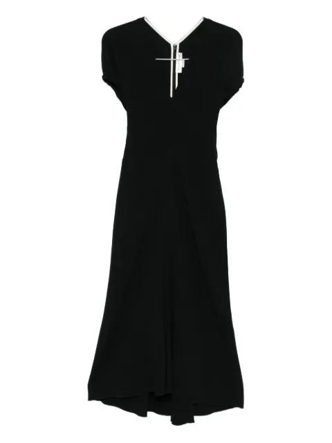Edith v-neck midi dress by VICTORIA BECKHAM