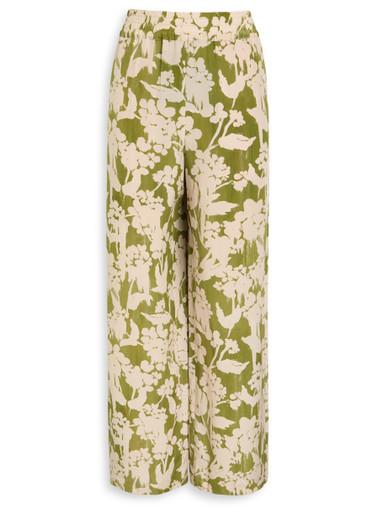 Floral-print silk-crepe trousers by VICTORIA BECKHAM
