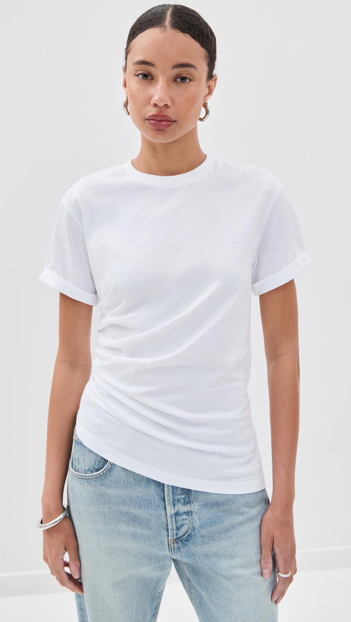 Gathered Detail T-Shirt by VICTORIA BECKHAM